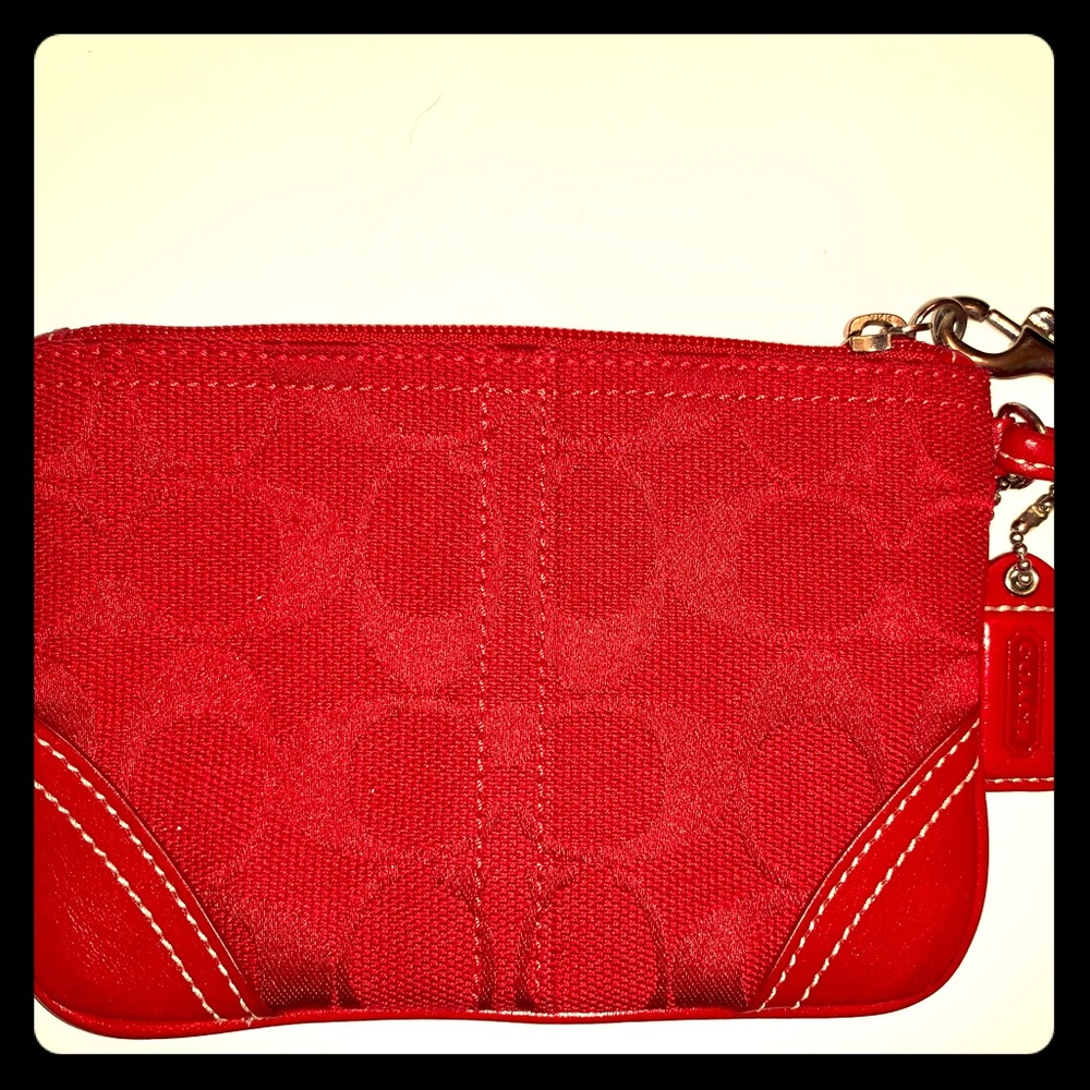 NWIT Red Coach Wristlet